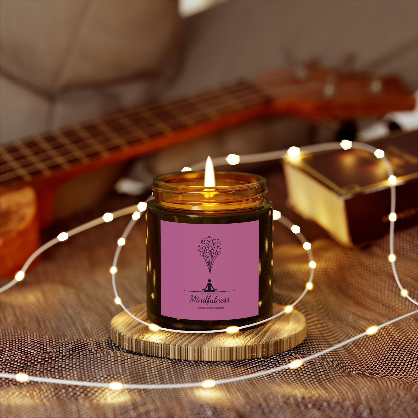 Mindfulness - Natural & Non Toxic 🌱 - Scented Candle Coconut Apricot Wax