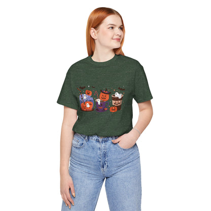 Exclusive Halloween Pumpkin Party - T-Shirt - Fun colors 🧡🩶🩷