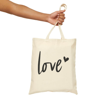 Love - Cotton Canvas Tote Bag