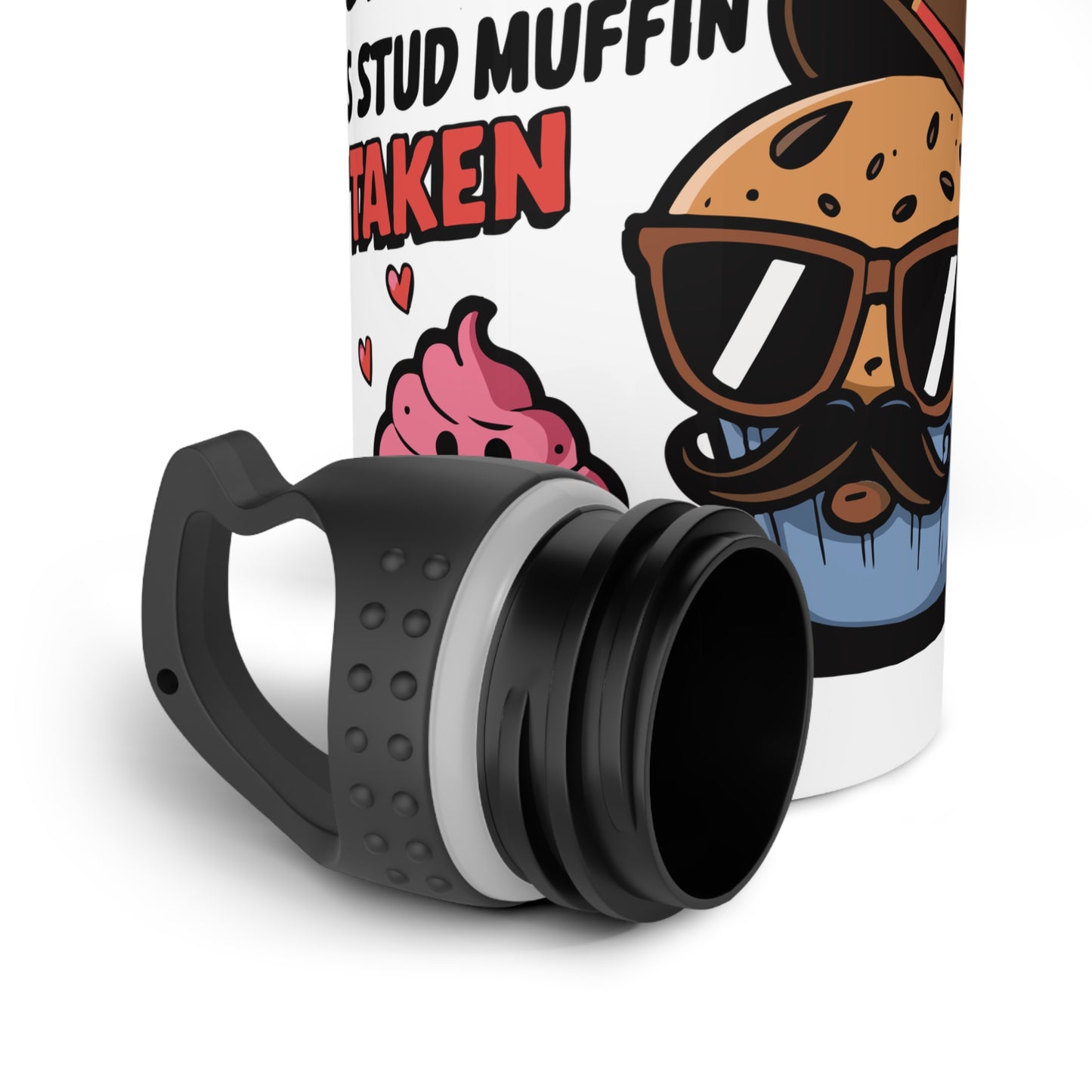 SORRY CUPCAKE - Valentine's Day - Stainless Steel Water Bottle 20oz