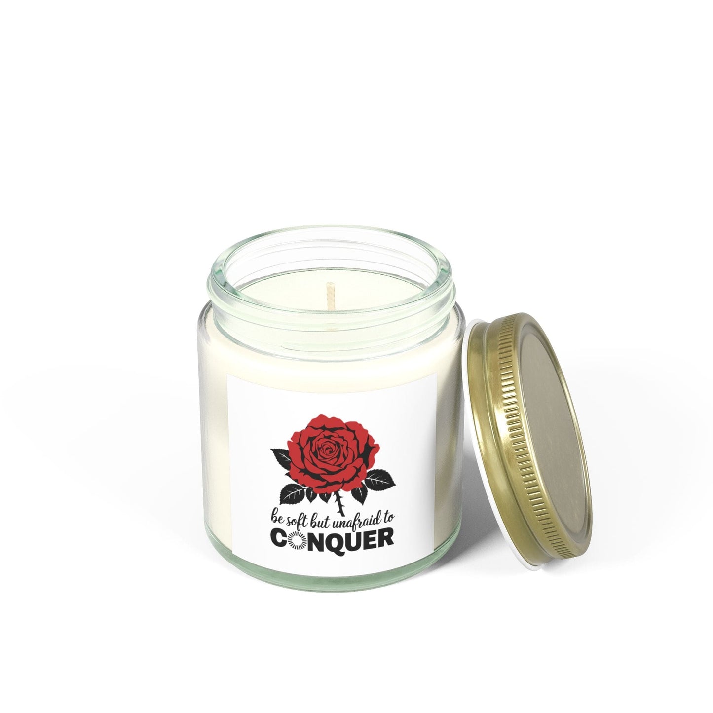 Soft but unafraid to conquer - Natural & Non Toxic 🌱 - Scented Candle Coconut Apricot Wax