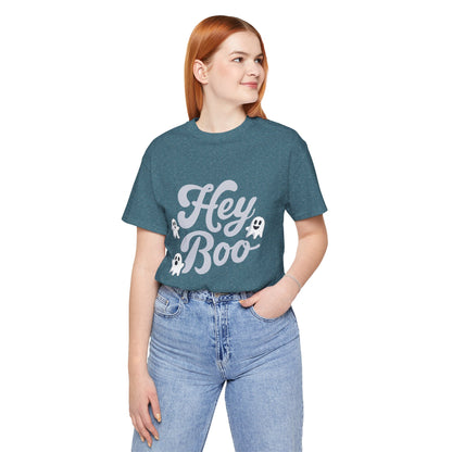 Exclusive Halloween Hey Boo - T-Shirt - Fun colors 🧡🩶🩷