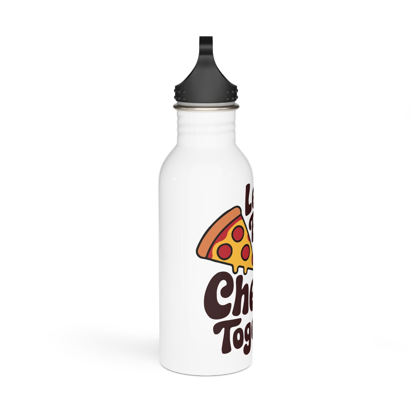 Let's Be Cheesy Together - Valentine's Day - Stainless Steel Water Bottle 20oz
