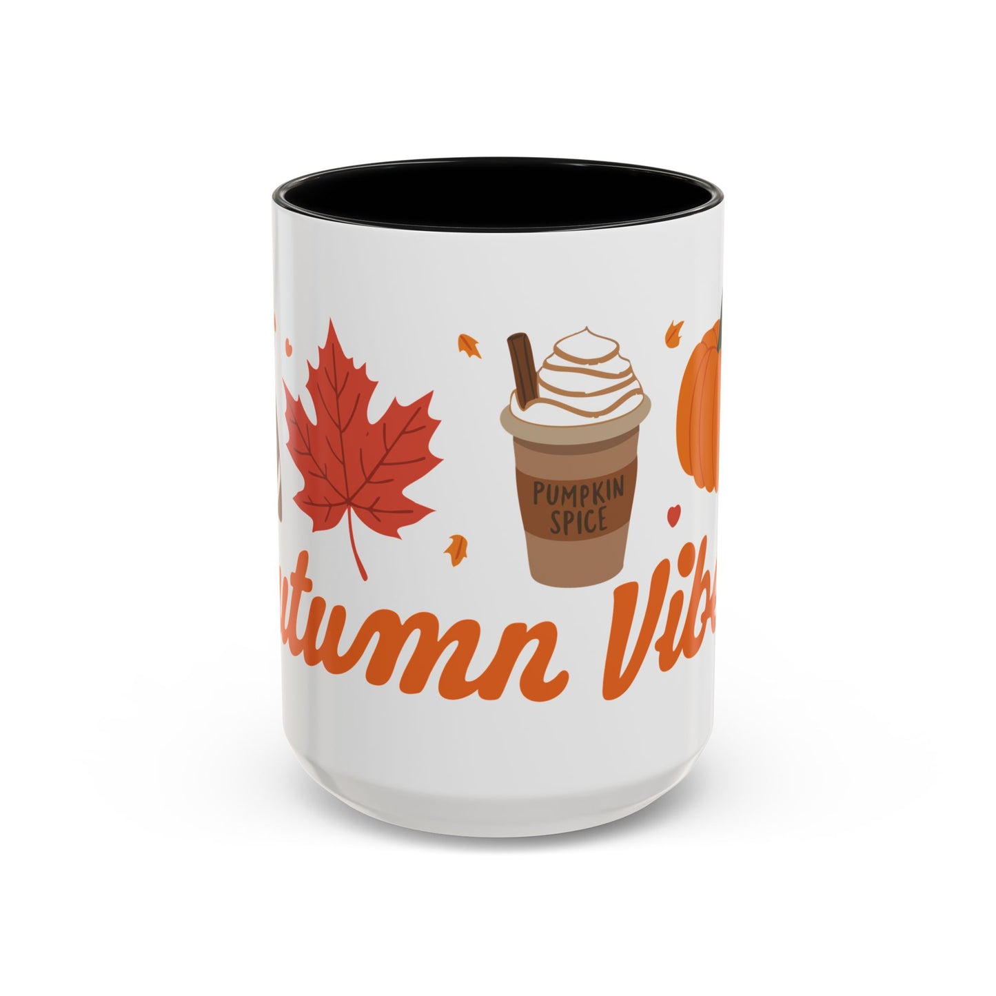 Autumn Vibes 🧡 - Accent Coffee Mug (11, 15 oz) - Wrap around design