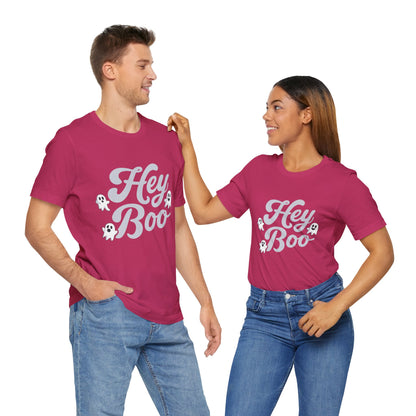 Exclusive Halloween Hey Boo - T-Shirt - Fun colors 🧡🩶🩷
