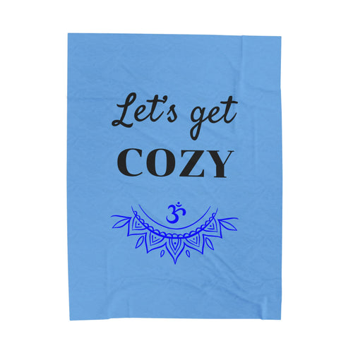 Let's get COZY - Velveteen Plush Blanket