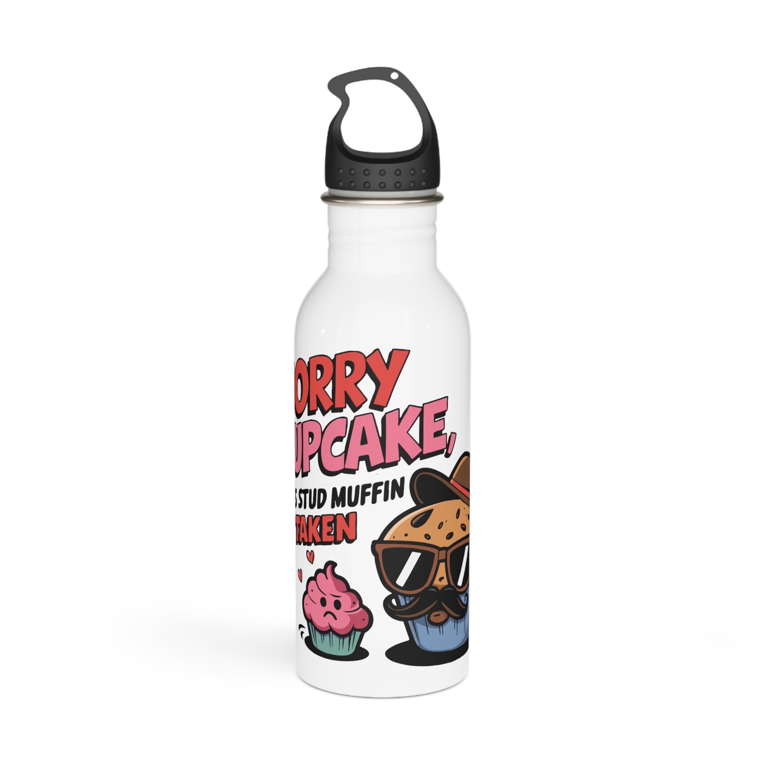 SORRY CUPCAKE - Valentine's Day - Stainless Steel Water Bottle 20oz