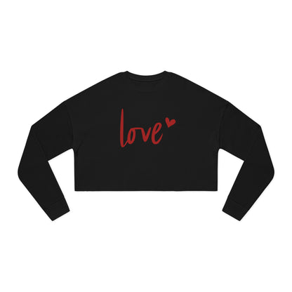 Love - Valentine's Day Women's Cropped Sweatshirt - Limited Edition