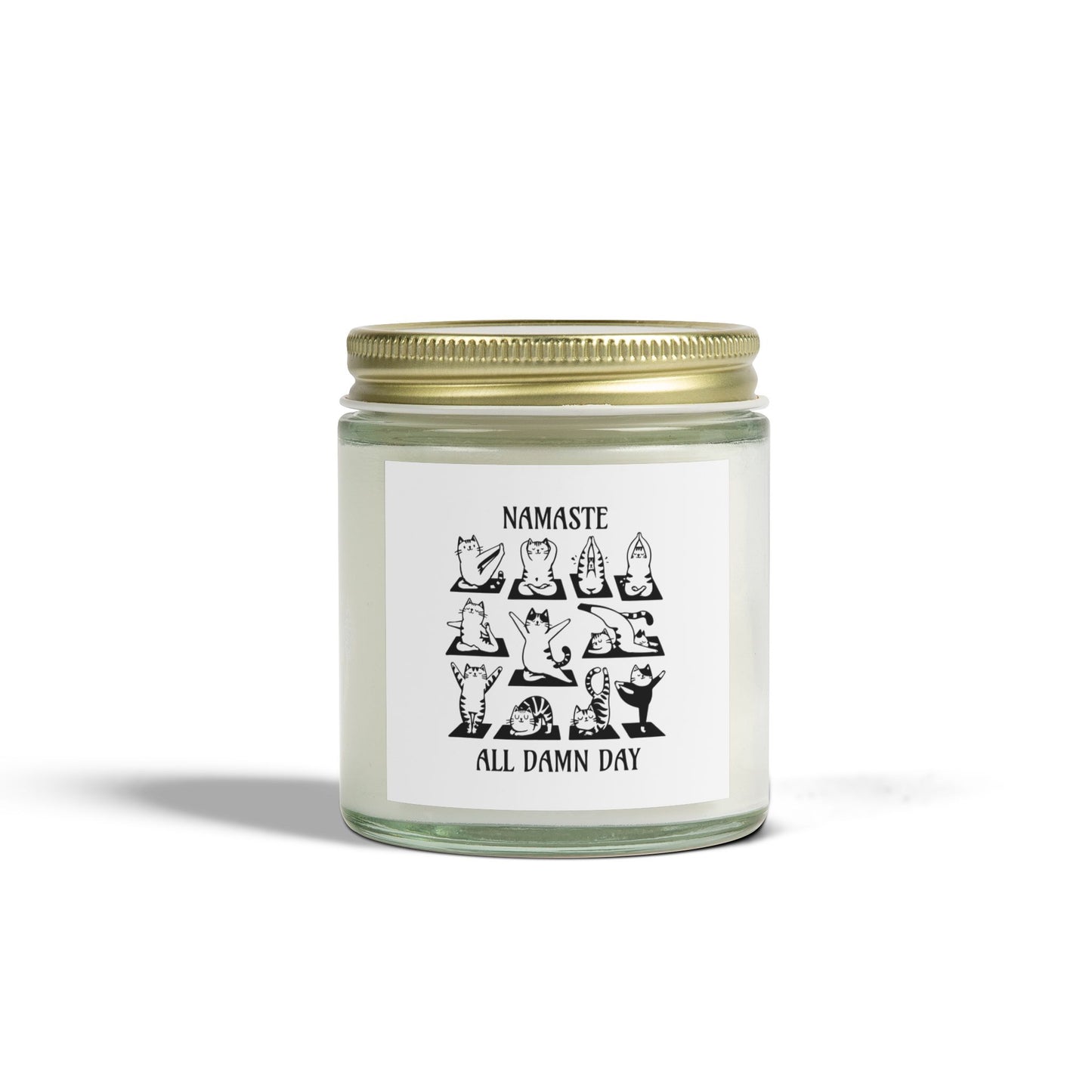 NAMASTE All Damn Day - Natural & Non Toxic 🌱 - Scented Candle Coconut Apricot Wax