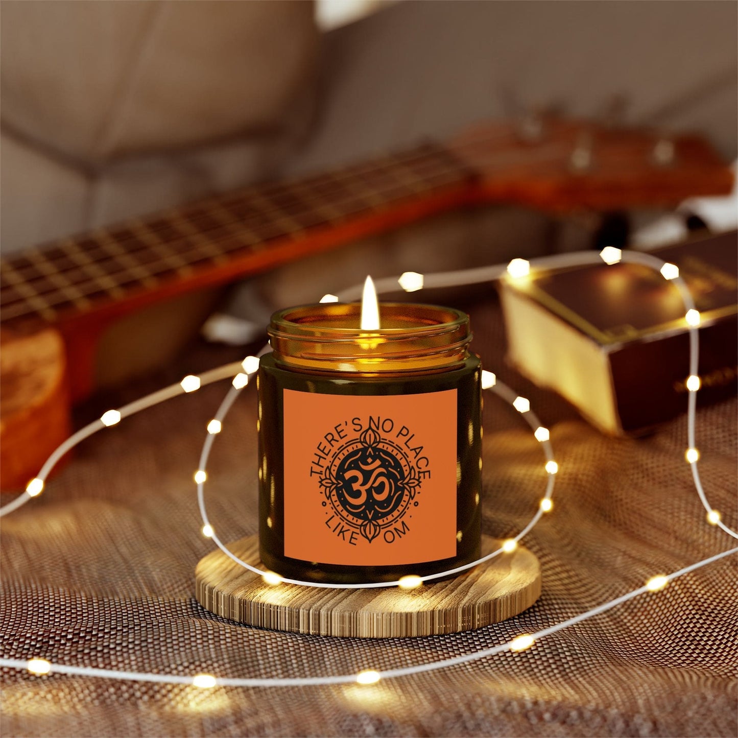 There is no place like OM - Natural & Non Toxic 🌱 - Scented Candle Coconut Apricot Wax