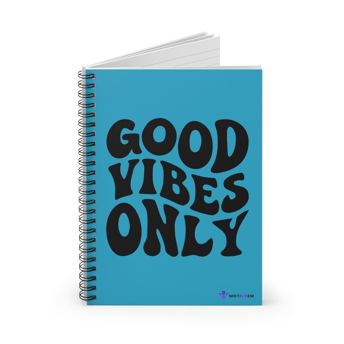 GOOD VIBES ONLY - Spiral Notebook Ruled Line