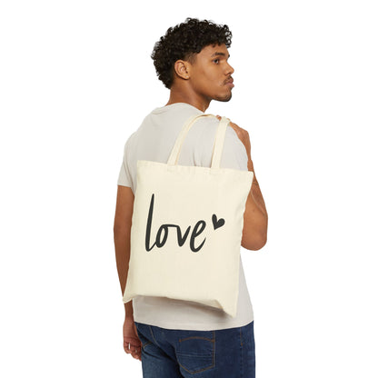 Love - Cotton Canvas Tote Bag