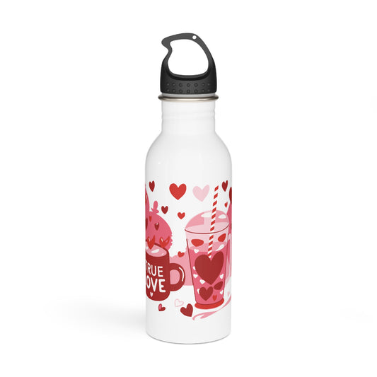 PINK True Love - Valentine's Day - Stainless Steel Water Bottle 20oz