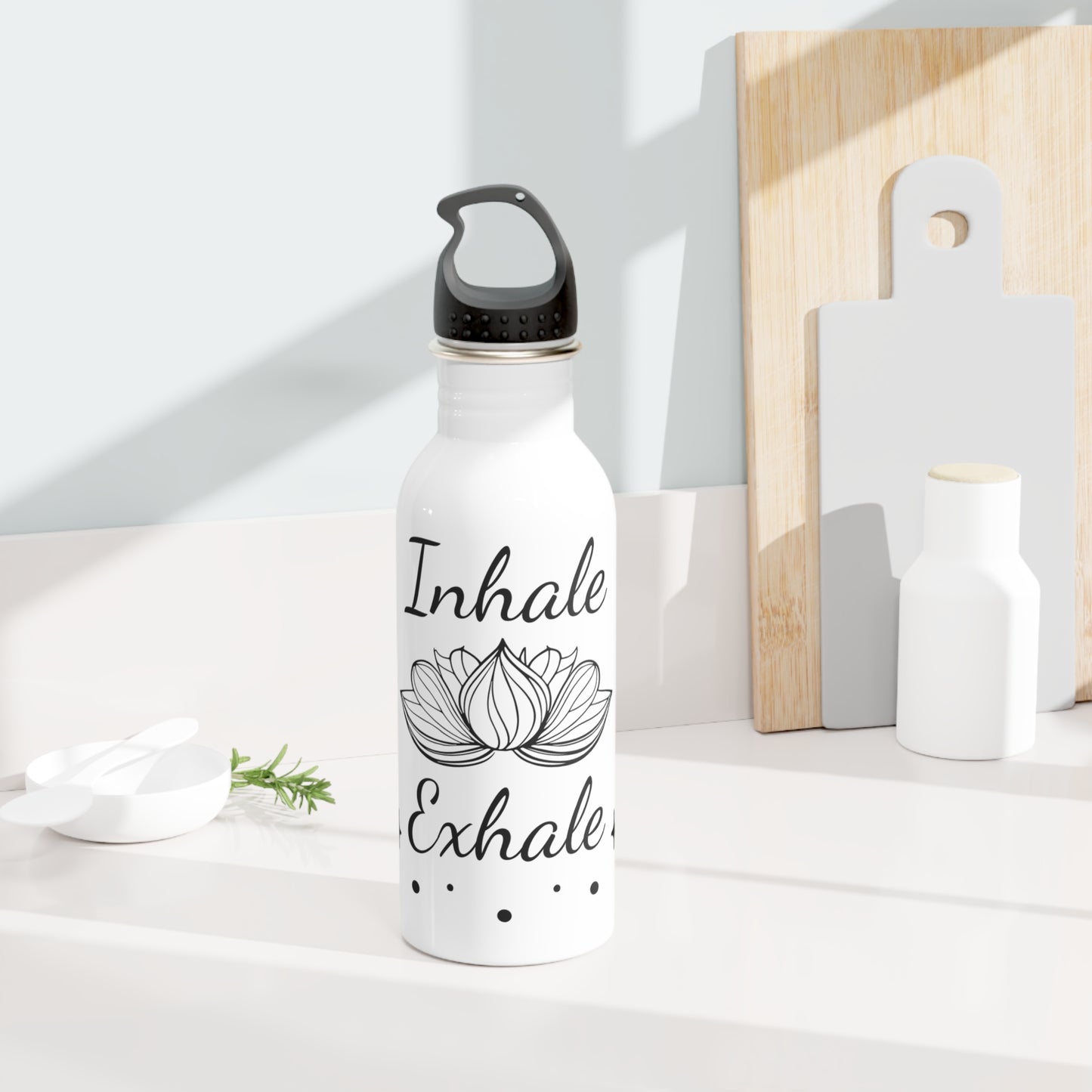 Inhale Exhale - Stainless Steel Water Bottle 20oz