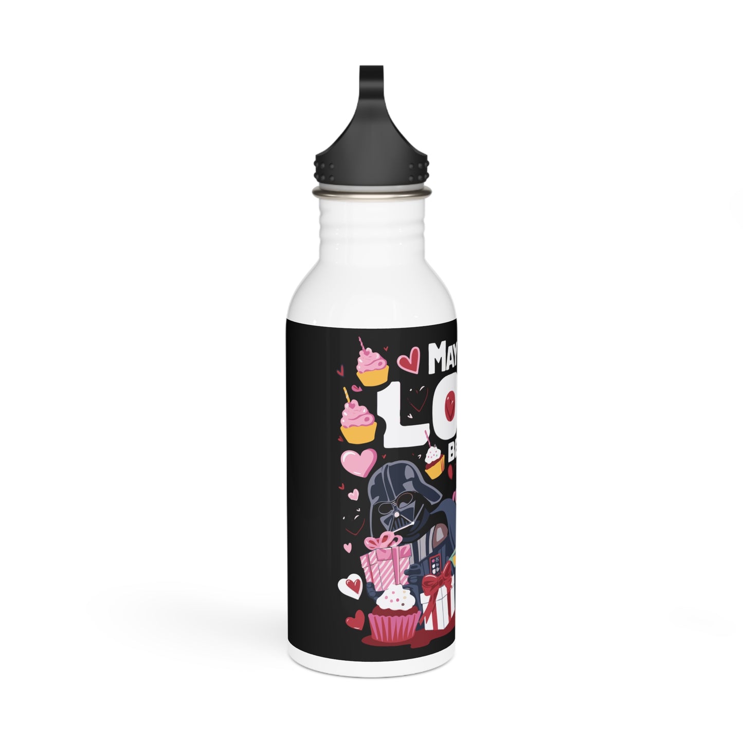 May The LOVE Be With You- Valentine's Day - Stainless Steel Water Bottle 20oz
