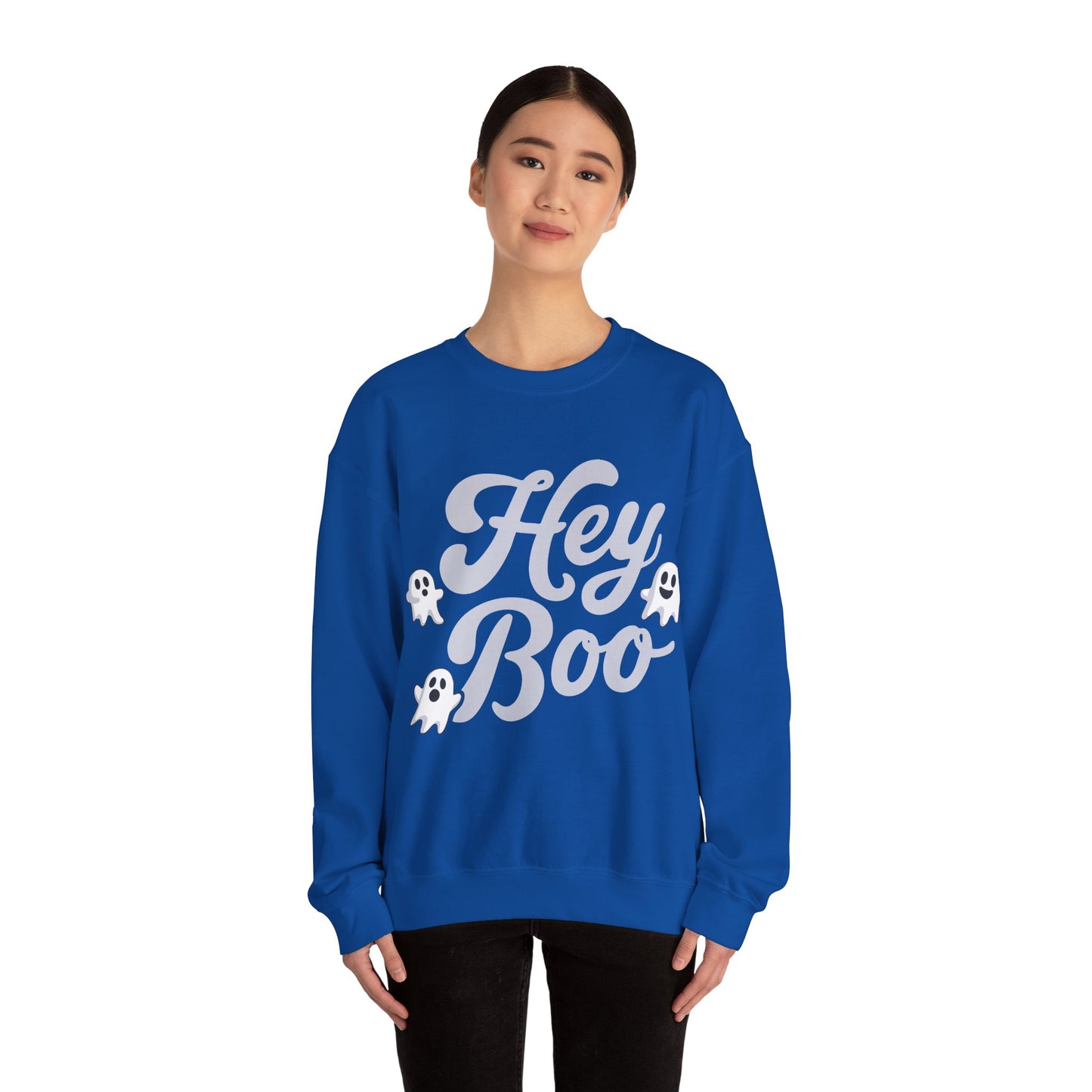 Exclusive Halloween Hey Boo - Sweatshirt - Fun colors 🧡🩶🩷