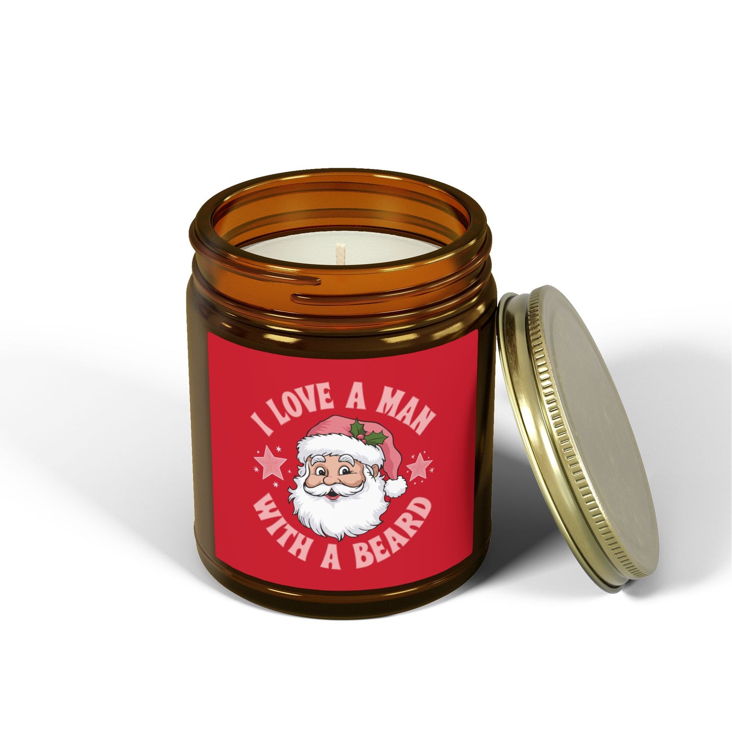 I love a man with a beard Santa - Scented Candle Christmas Collection ✨🎅🎄