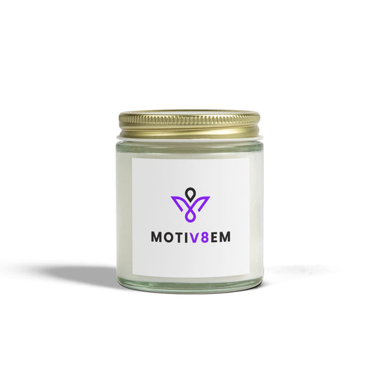 MOTIV8EM - Natural & Non Toxic 🌱 - Scented Candle Coconut Apricot Wax