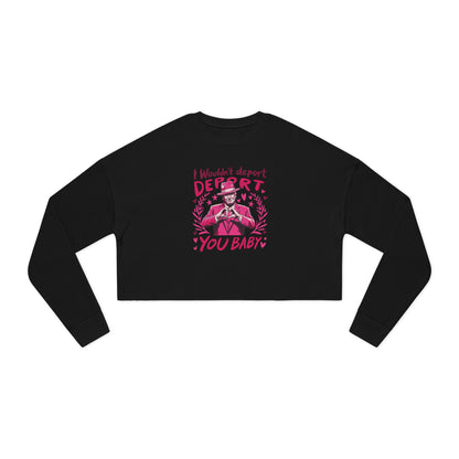 I wouldn't deport you BABY Trump - Valentine's Day Women's Cropped Sweatshirt - Limited Edition 🩷🩶🖤