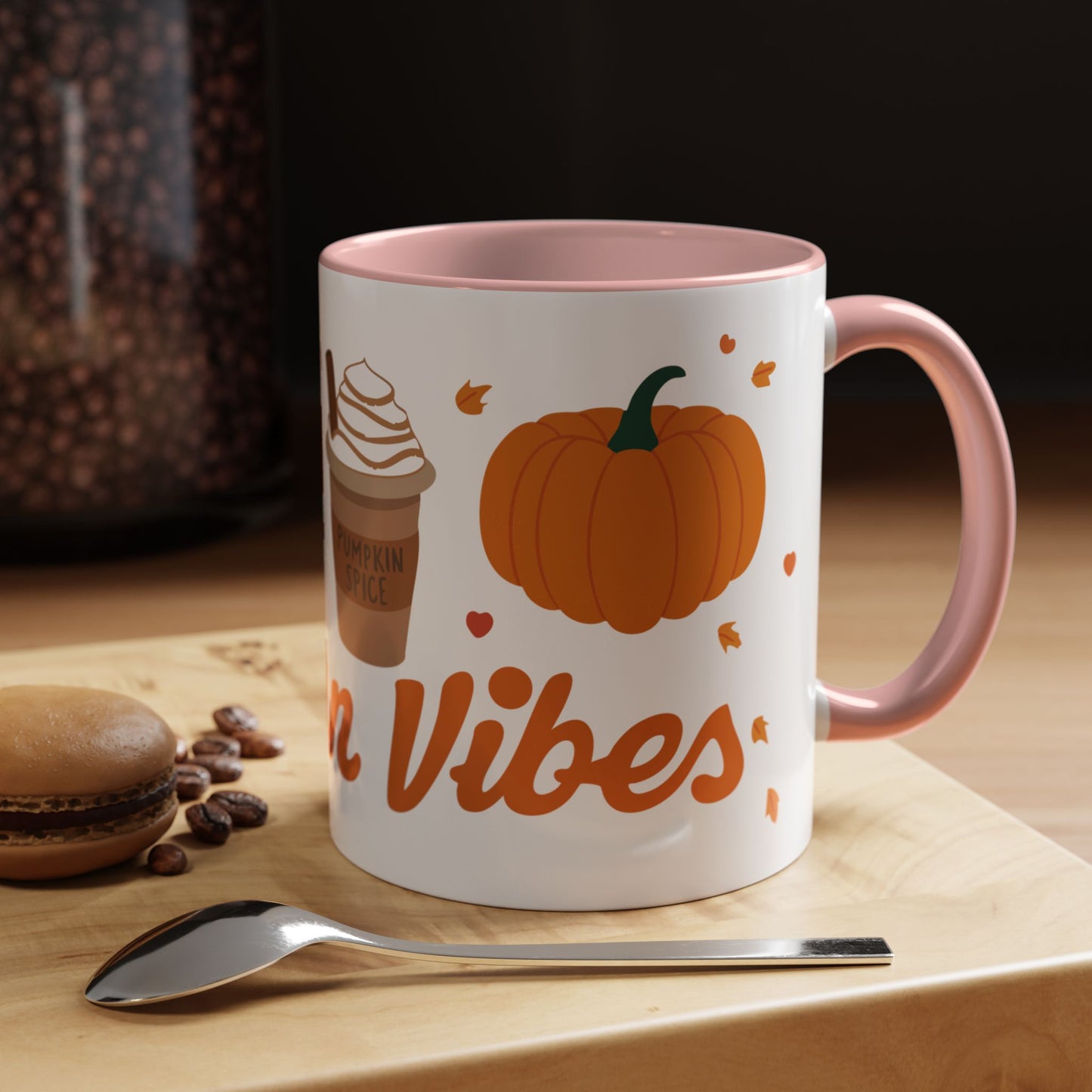 Autumn Vibes 🧡 - Accent Coffee Mug (11, 15 oz) - Wrap around design