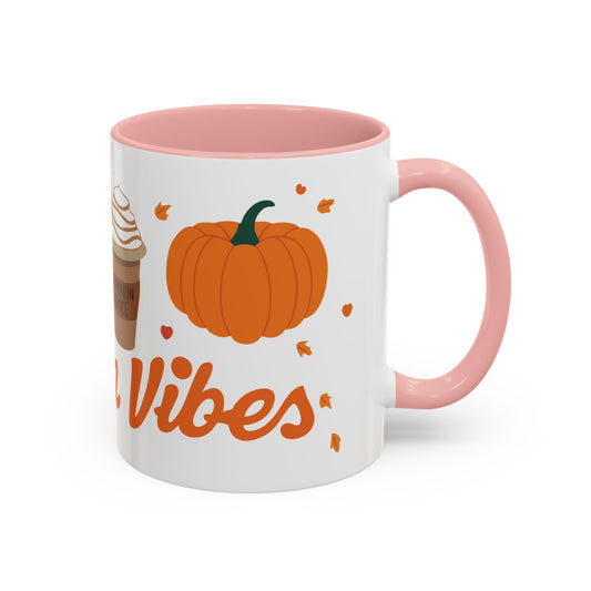 Autumn Vibes 🧡 - Accent Coffee Mug (11, 15 oz) - Wrap around design