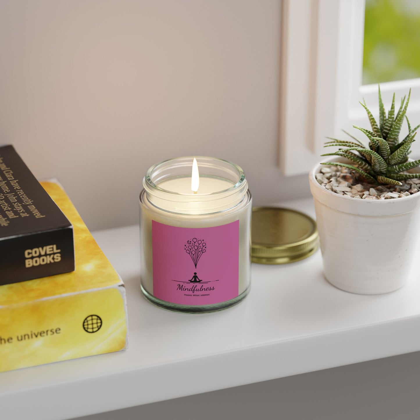Mindfulness - Natural & Non Toxic 🌱 - Scented Candle Coconut Apricot Wax
