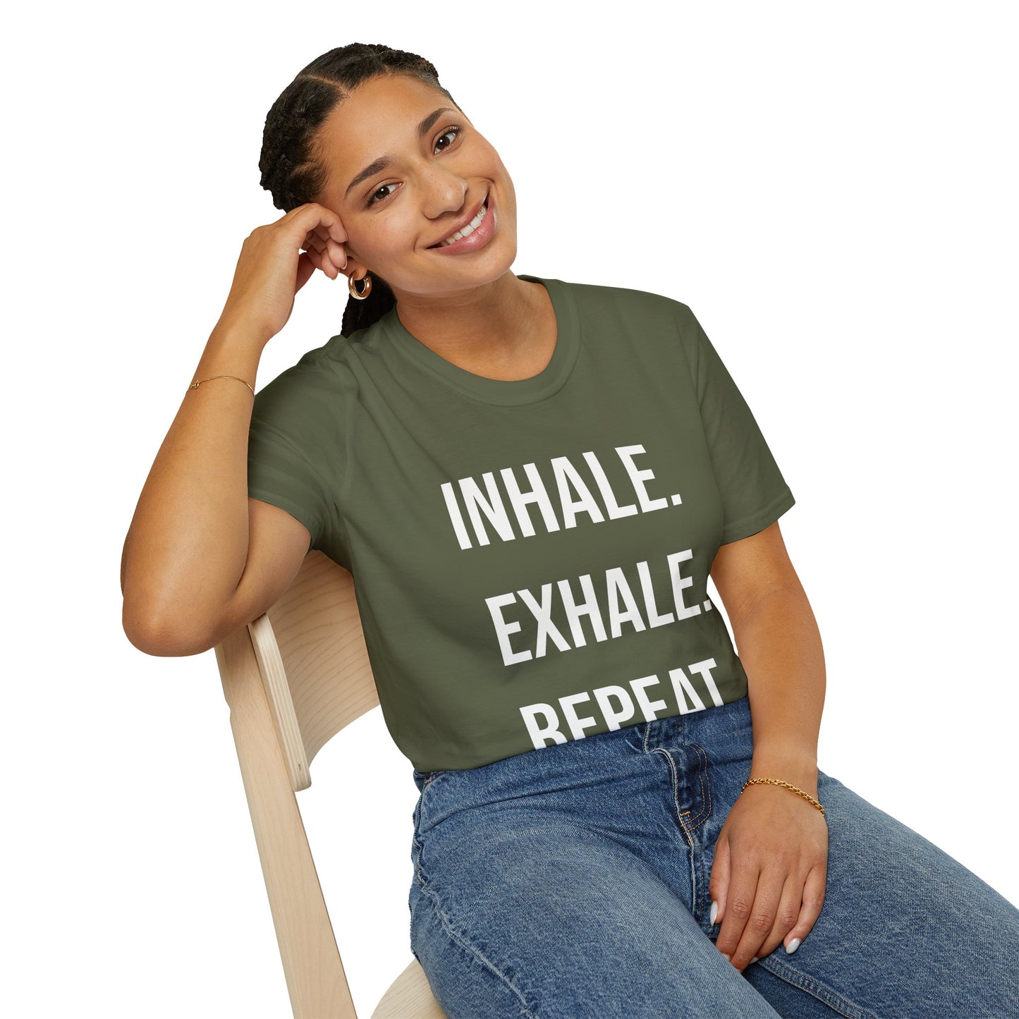 INHALE. EXHALE. REPEAT. - T-Shirt