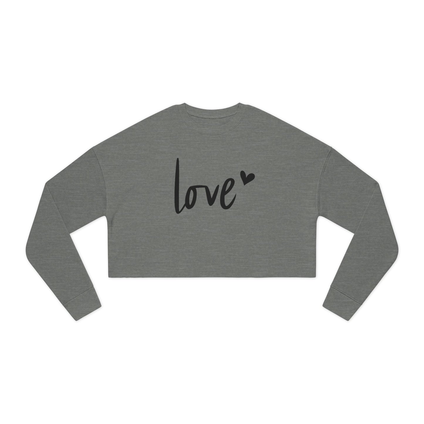 Love - Valentine's Day Women's Cropped Sweatshirt - Limited Edition