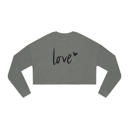 Love - Valentine's Day Women's Cropped Sweatshirt - Limited Edition