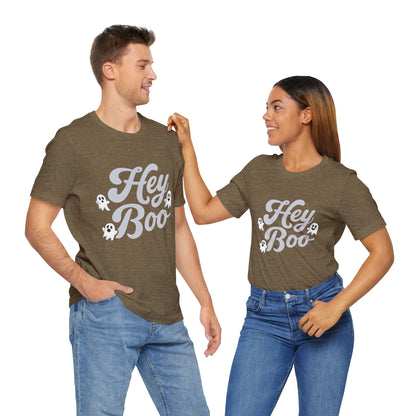 Exclusive Halloween Hey Boo - T-Shirt - Fun colors 🧡🩶🩷