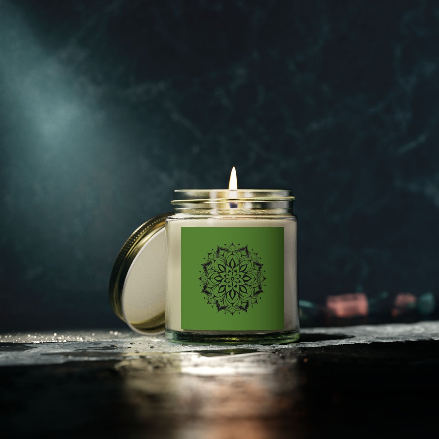 Mandala - Natural & Non Toxic 🌱 - Scented Candle Coconut Apricot Wax
