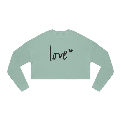 Love - Valentine's Day Women's Cropped Sweatshirt - Limited Edition