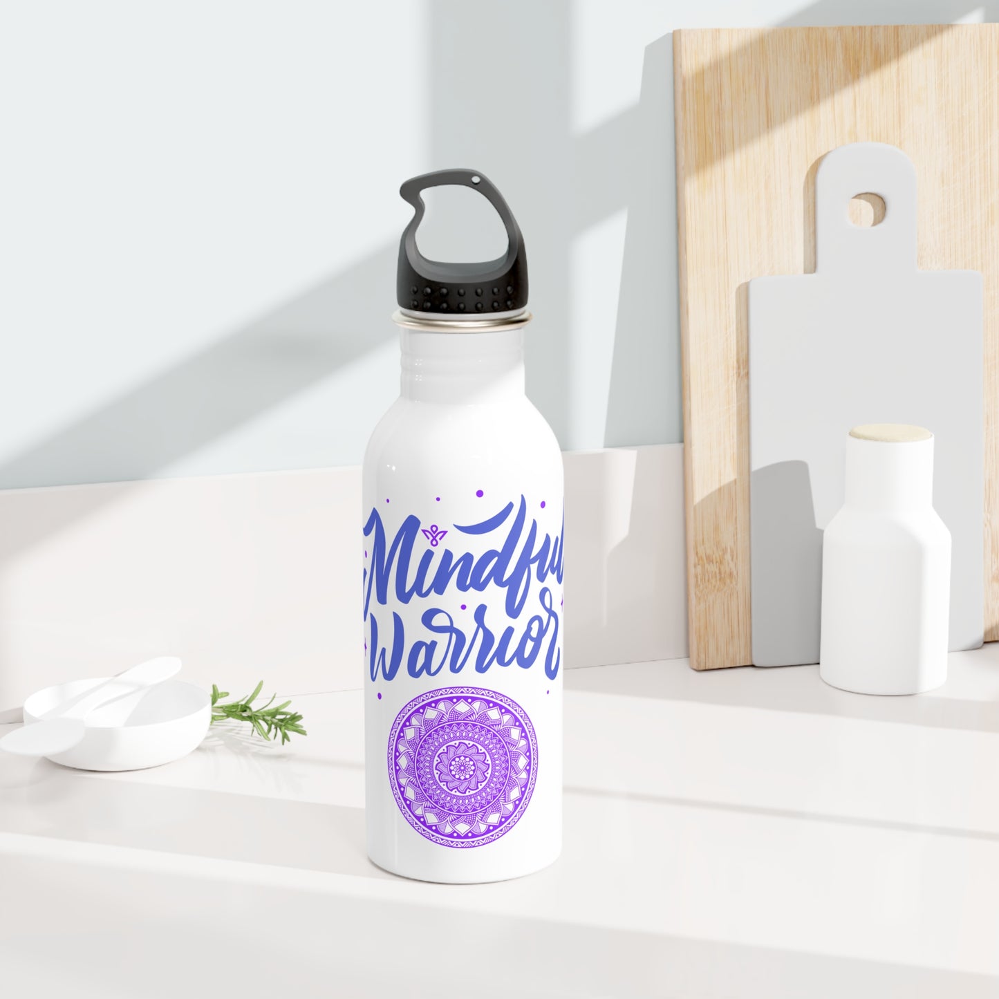 Mindful Warrior - Stainless Steel Water Bottle 20oz
