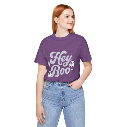 Exclusive Halloween Hey Boo - T-Shirt - Fun colors 🧡🩶🩷
