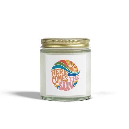 Here comes the sun - Natura & Non Toxic 🌱 Scented Candle Coconut Apricot Wax