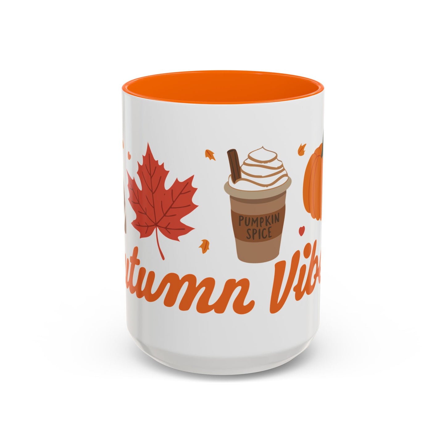Autumn Vibes 🧡 - Accent Coffee Mug (11, 15 oz) - Wrap around design