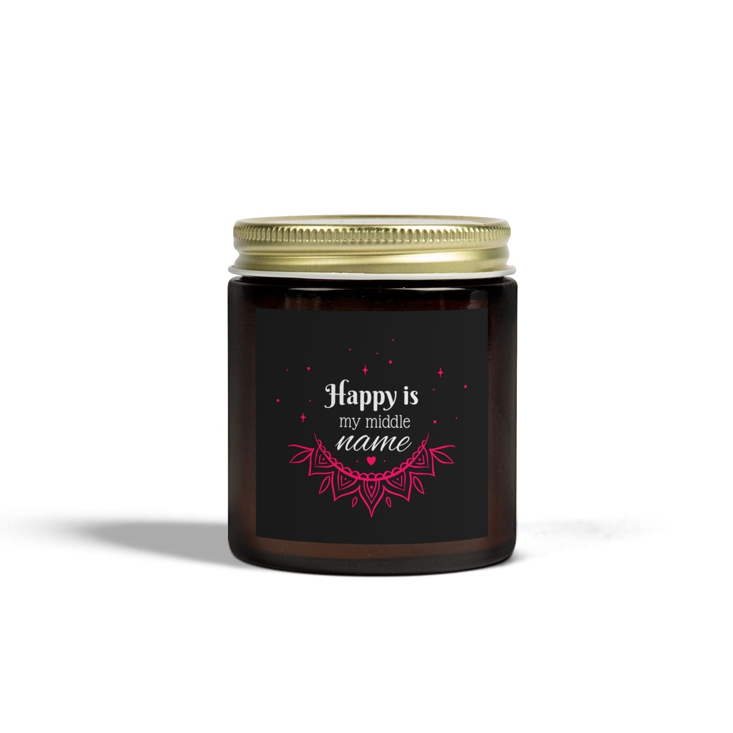 Happy is my middle name - Natural & Non Toxic 🌱 - Scented Candle Coconut Apricot Wax