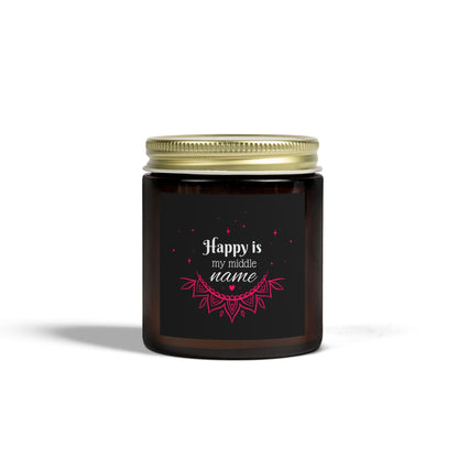 Happy is my middle name - Natural & Non Toxic 🌱 - Scented Candle Coconut Apricot Wax
