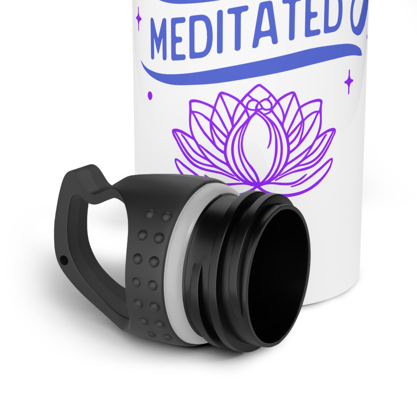 Heavily Meditated - Stainless Steel Water Bottle 20oz