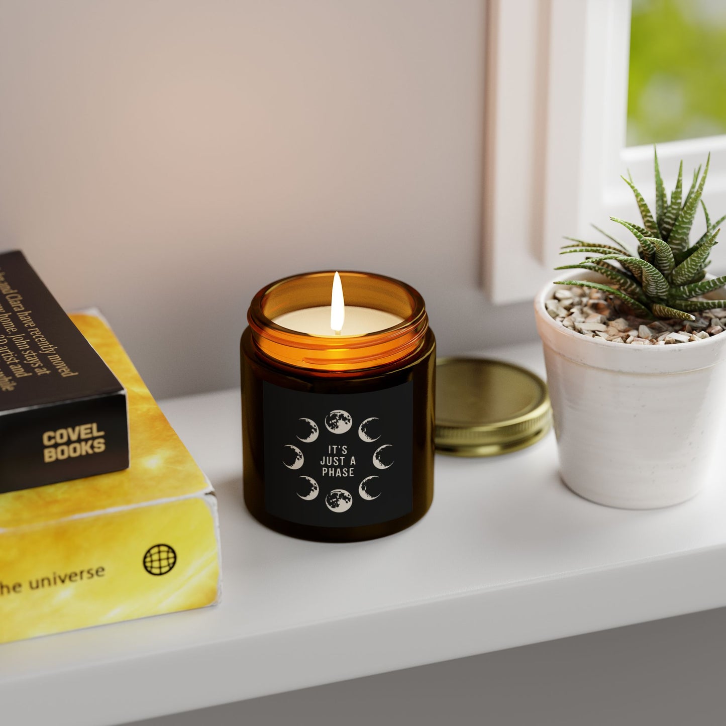It's just a phase - Natural & Non Toxic 🌱 - Scented Candle Coconut Apricot Wax