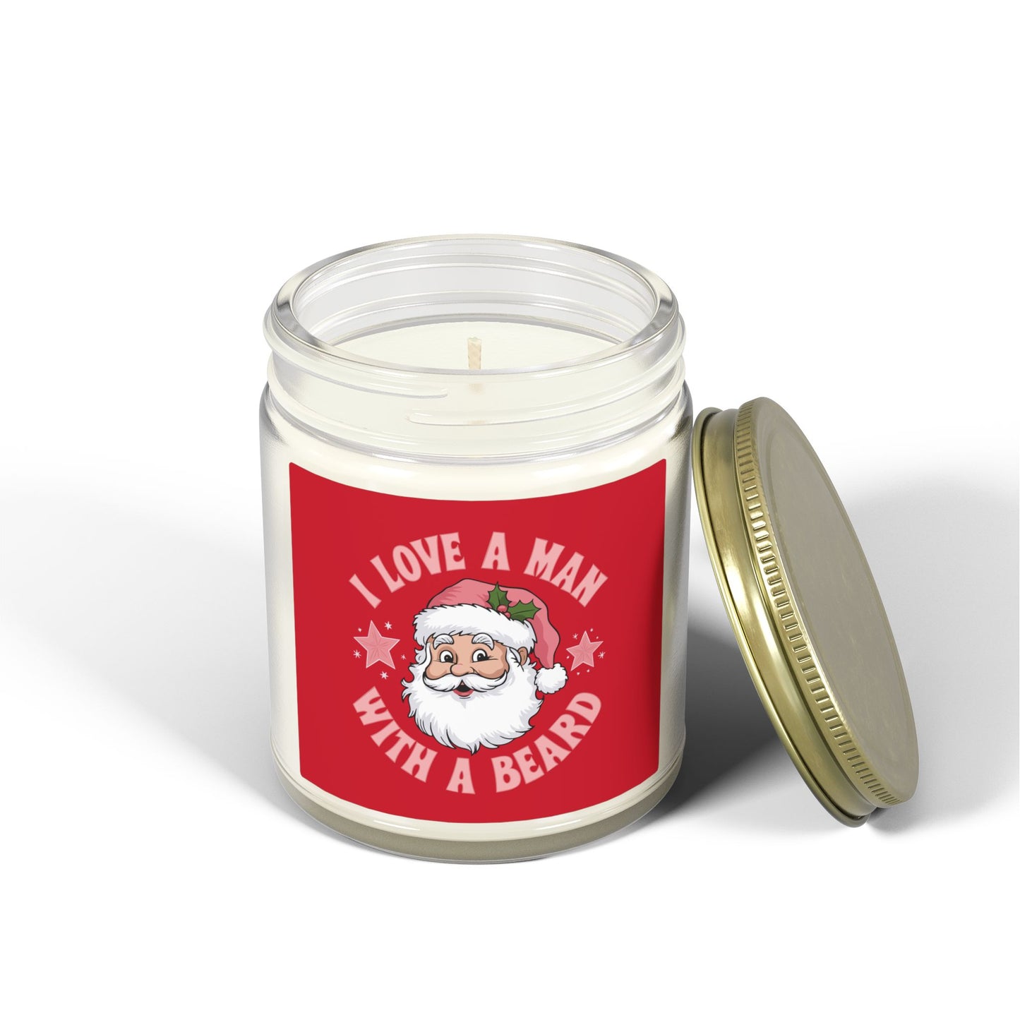 I love a man with a beard Santa - Scented Candle Christmas Collection ✨🎅🎄