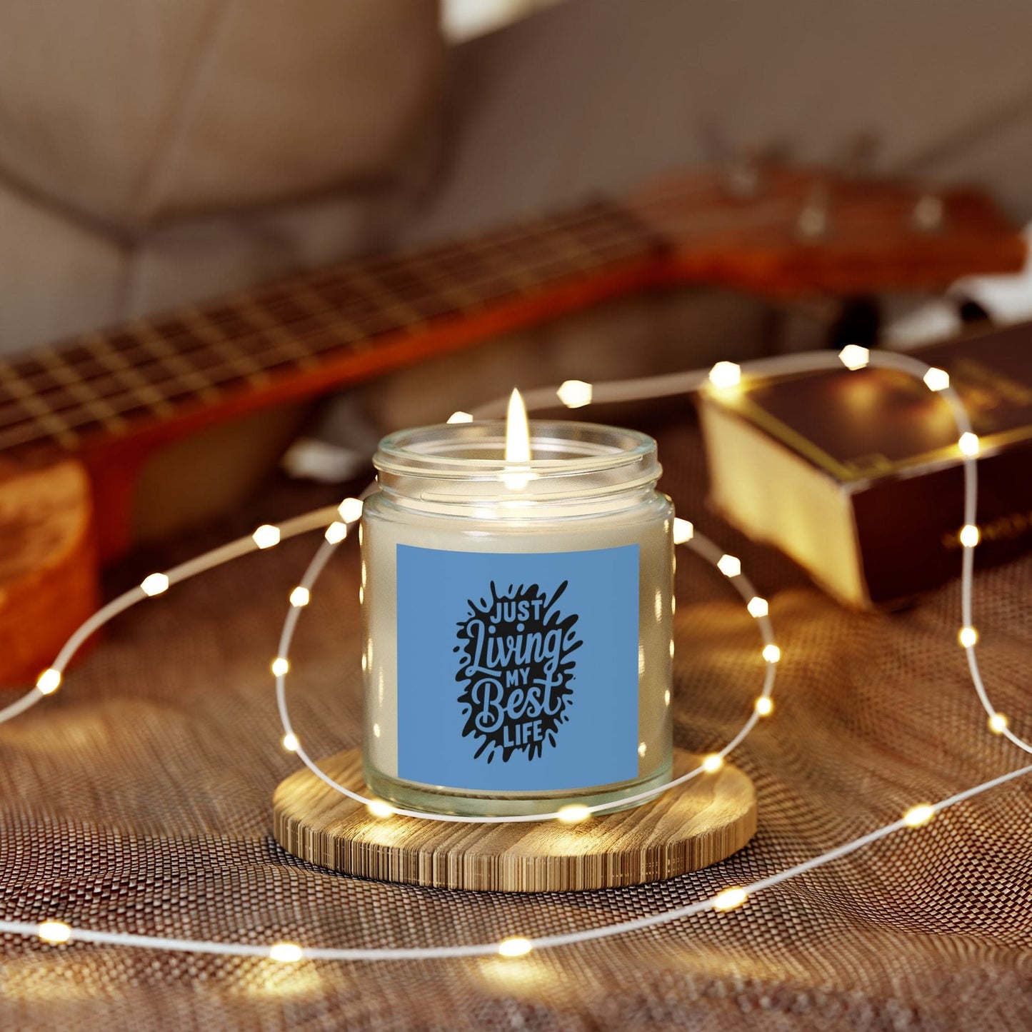 Living my best life - Natural & Non Toxic 🌱 - Scented Candle Coconut Apricot Wax