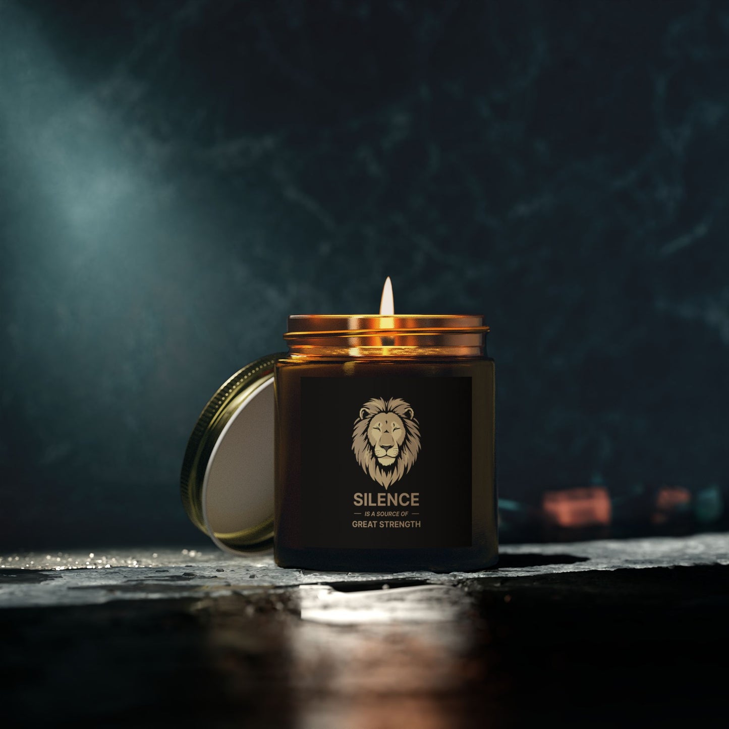 Silence is a great source of strength - Natural & Non Toxic 🌱 - Scented Candle Coconut Apricot Wax