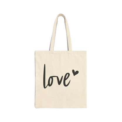 Love - Cotton Canvas Tote Bag
