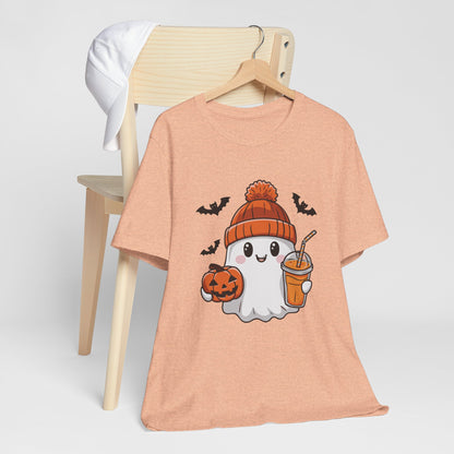 Exclusive Halloween Cute Pumpkin Spice Ghost - Sweatshirt - Fun colors 🧡🩶🩷