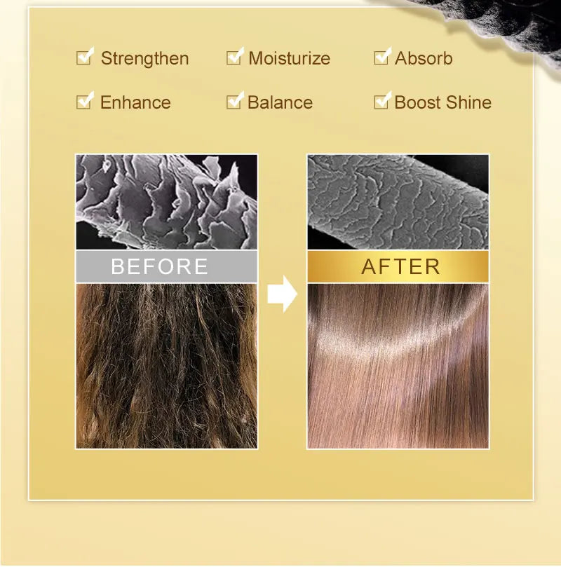 PURC Argan Oil Hair Mask Smoothing Nourishing Repair Damaged Frizz Conditioning Collagen Hair Treatment Hair Care