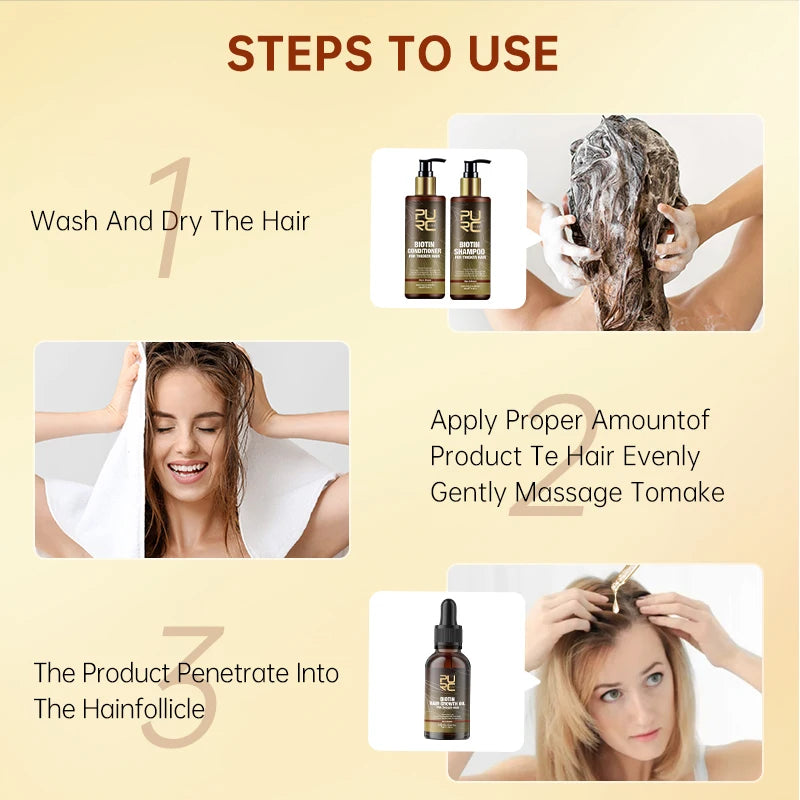 PURC Biotin Hair Growth Bundle