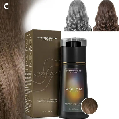 High-end 200ml Hair Dye Shampoo Quick Coloring Hair Dye Long Lasting Nourish Hair Dye Coloring Shampoo for Men Women Hair Care